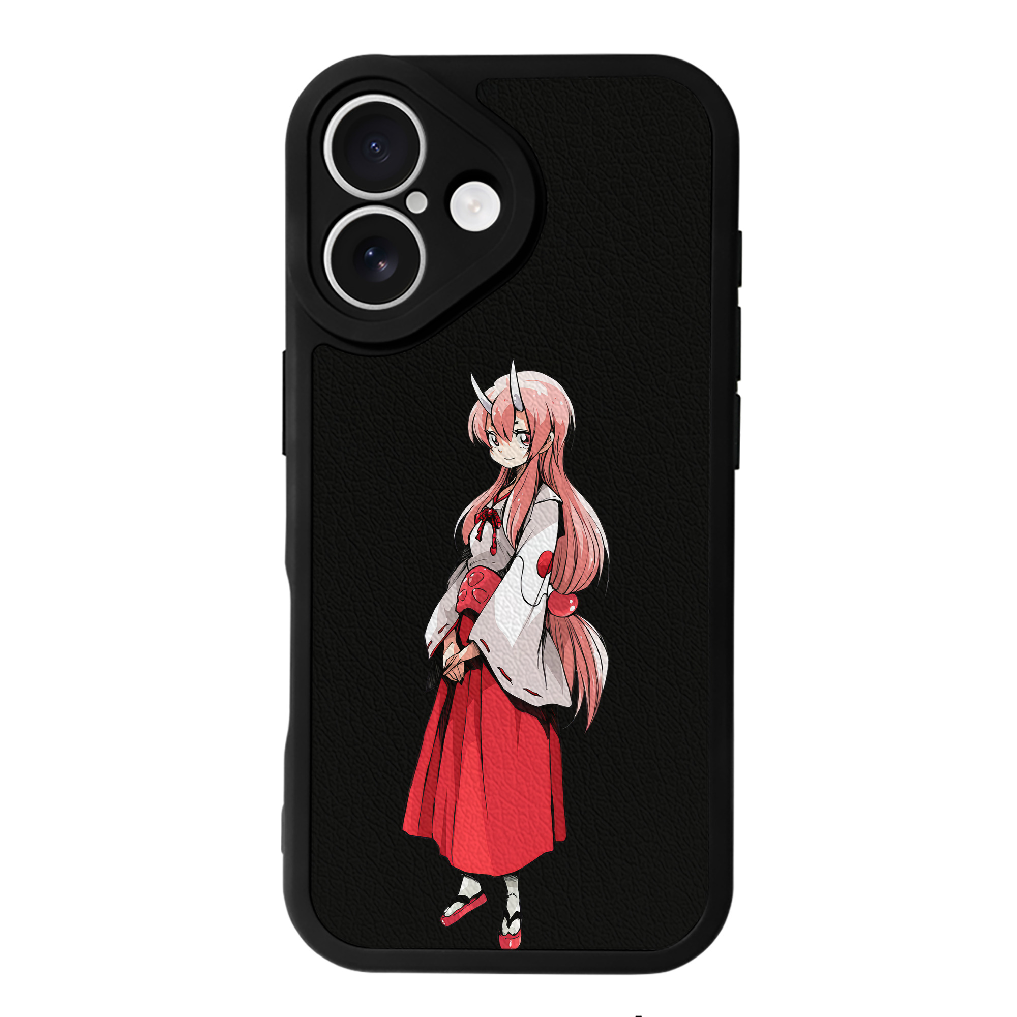 （画像用） 転スラ Regarding Reincarnated to Slime 【iPhone 16シリーズ対応】シリコンスマホケース（レザー調） 材質：シリコン